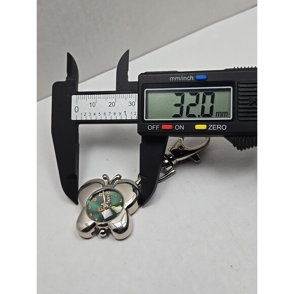 Disney Time Works Tigger Butterfly Clip On Keychain Watch Quartz New Battery - Picture 5 of 7
